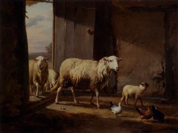 尤金 約瑟夫 維保蓋文 Sheep Returning From Pasture 尤金 約瑟夫 維保蓋文 Sheep Returning From Pasture